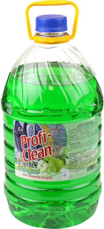 Засіб для ручного миття посуду PROFI-CLEAN Яблуко 5л
